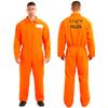 Gevangenispak Jumpsuit Cosplay Gevangene Uniform Volwassen Oranje Korte Mouw En Lange Mouw Gevangene Bodysuits Halloween Kostuums