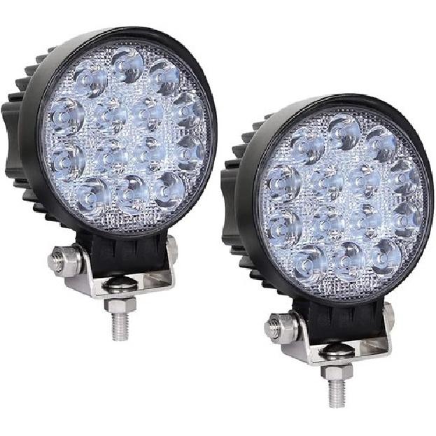 

42W Led Round Light, 4.5Inch Led Light Pods, 12V 24V Spot Flood Work Lights