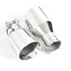 1PCS Double Wall Flat Thickness 1.2mm Stainless Steel Vehicle Refitting Universal Exhaust Tip Muffler Tail Throat Modification