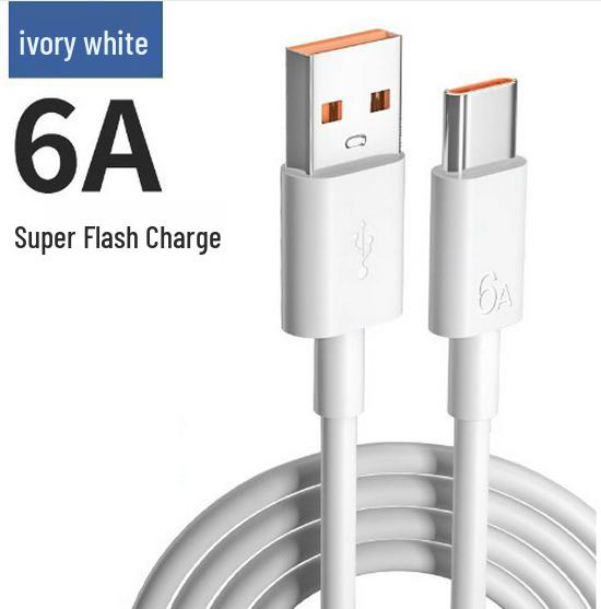 120W Super Fast Transparent Braided Type-C Charging Cable for Huawei 0.25m