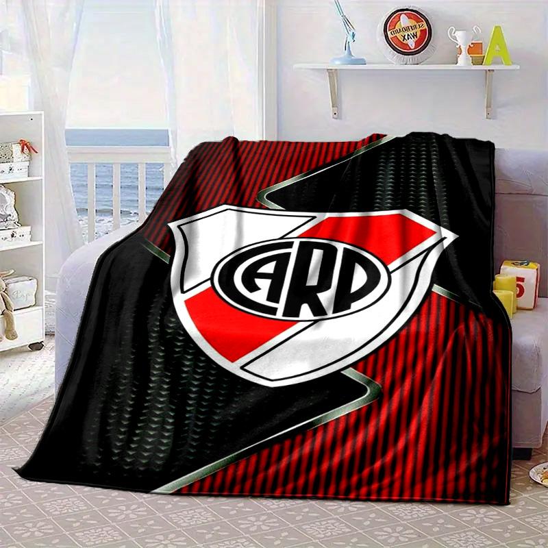 River Plate Emblem Portable Blanket/Soft Blanket Bedding Blanket Suitable for Travel Camping Living Rooms Offices Sofas Fan Gifts