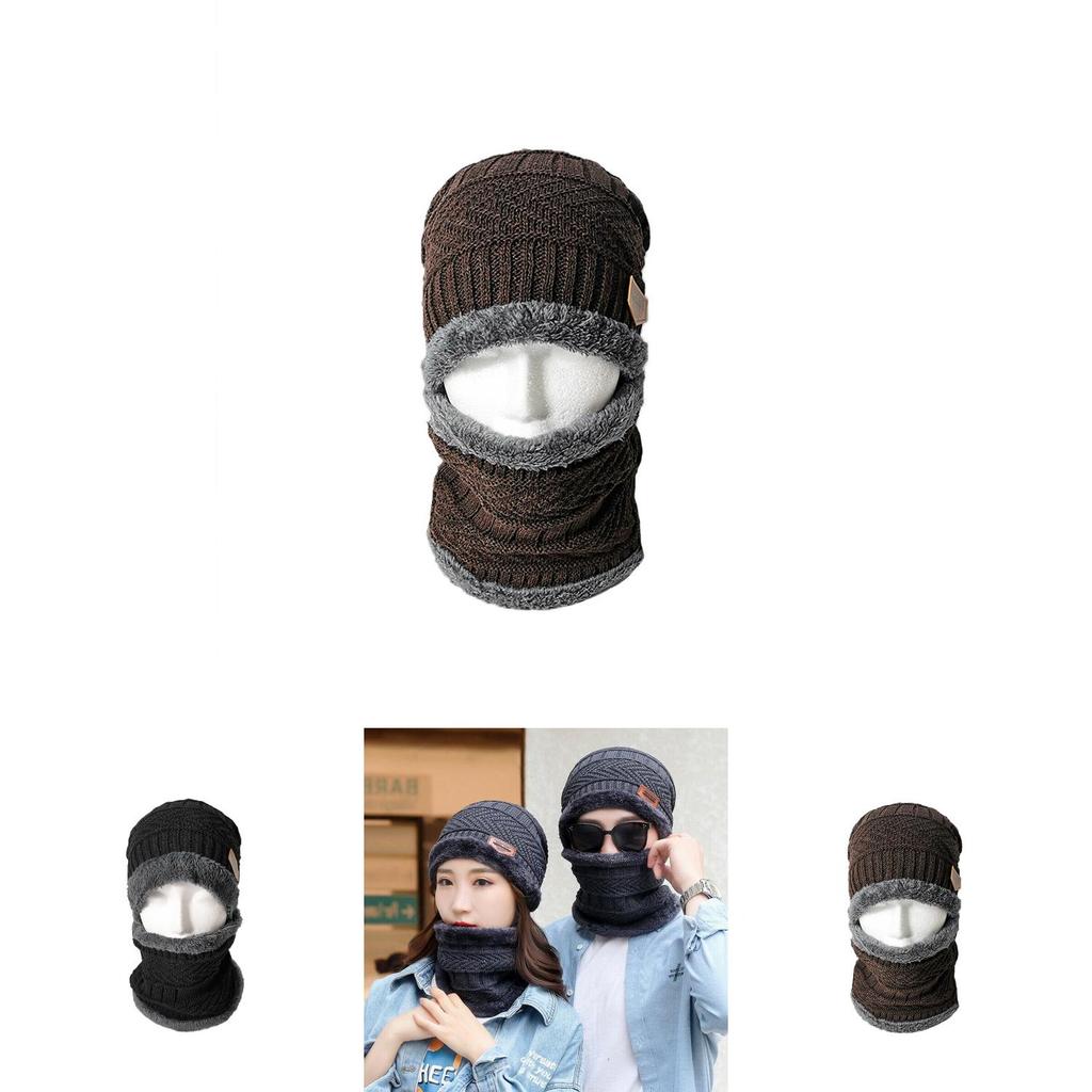 Thick Knitted Winter Hat For Men Windproof And Warm Suitable For Cycling And Skiing