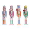 Wooden Nutcracker Ornament Decorative Collectible Craft Christmas Decoration Tabletop Decoration Nutcracker Figurine for Home