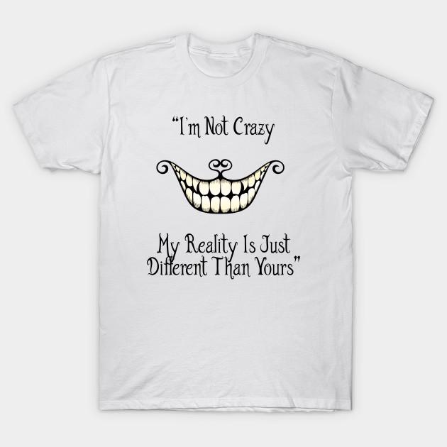 Men Black Print T-shirt Cheshire Cat S Quote No-Cut Transfer Paper Print Cotton Tshirt M белый
