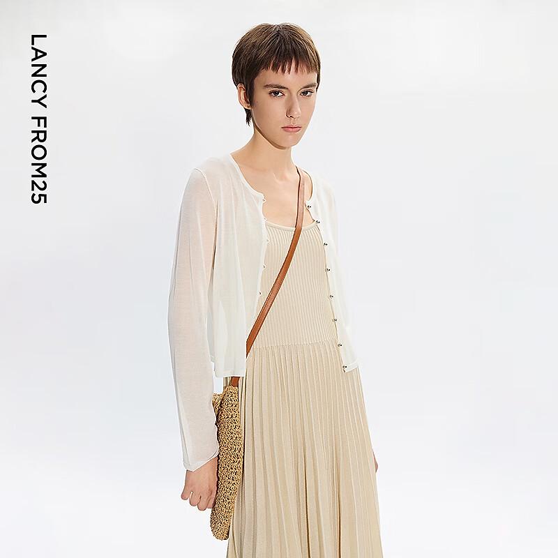 EiLEEN ELITEE Lyocell Acetate Knit Cardigan