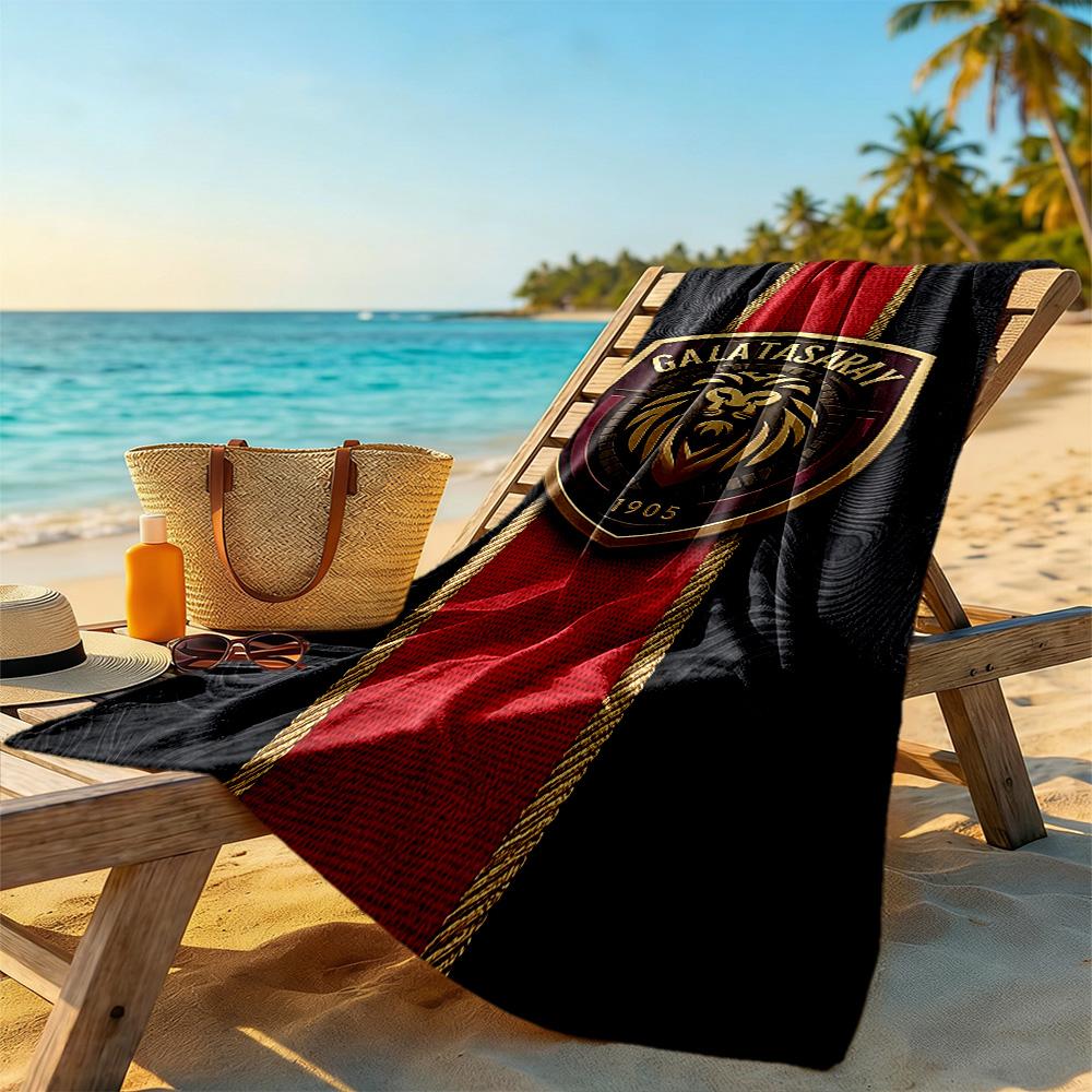 Galatasaray Beach Towel Super Soft Microfiber Quickdry Fabric Comfortable Lightweight
