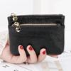 PU Leather Coin Purse Wallet With Card Slots Coin Organizer Change Holder Card Case Leather Zipper Storage Bag