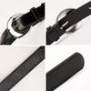 Metallic Color Belts 105cm Colorful PU Moon Buckle Trendy Jeans Belts Ladies Belt Shiny Alloy Buckle Belt Jeans Decorative Belt
