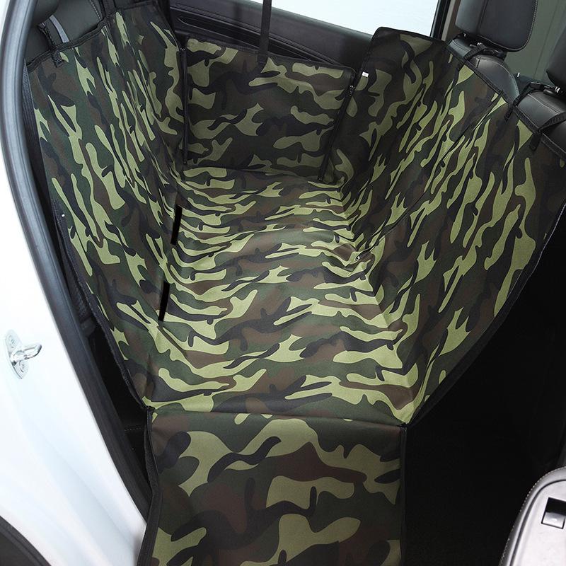 Dog Double-Layer Dirt-Resistant Car Seat Pad for Pets - Back Seat Cushion with Open Hole Design