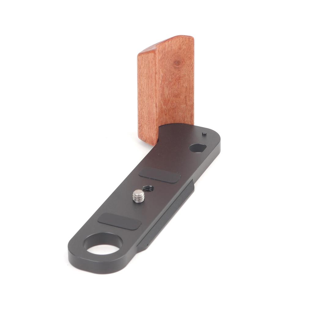 Handgrip L Shape Grip Quick Release Plate Hot Shoe Cover Wood Grip Tripod Mount Replacement for F3 F3HP F3T.F3AF
