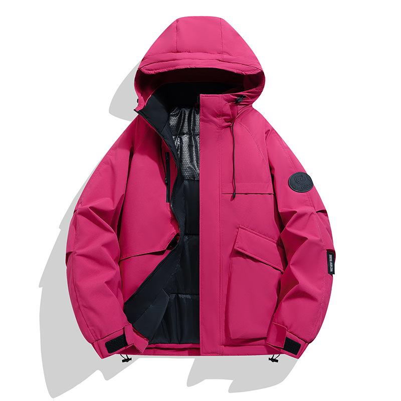 Men's 2025 Graphene Hooded Winter Jacket - Thick, Warm, Loose-Fit Cotton Coat for Trendy Couples and Youth