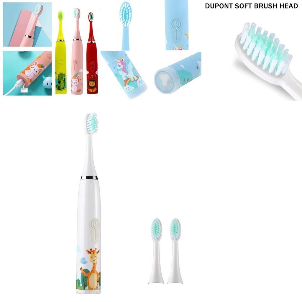 Colorful Automatic Electric Toothbrush For Kids With Soft Silicone Bristles