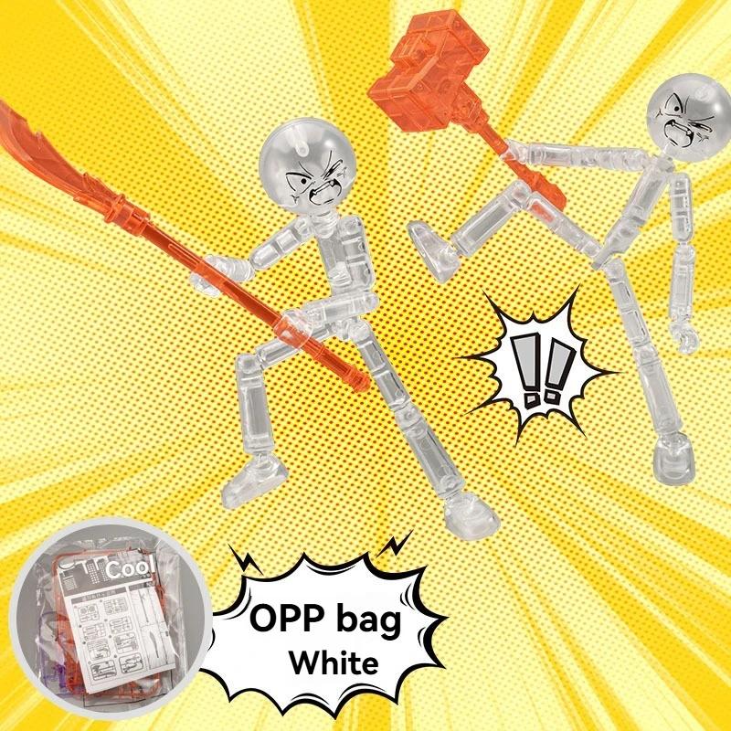 Pohyblivé 3D tištěné akční figurky Vícekloubové plastové loutkové ozdoby Sestavené anime dárky Pro děti Dospělé