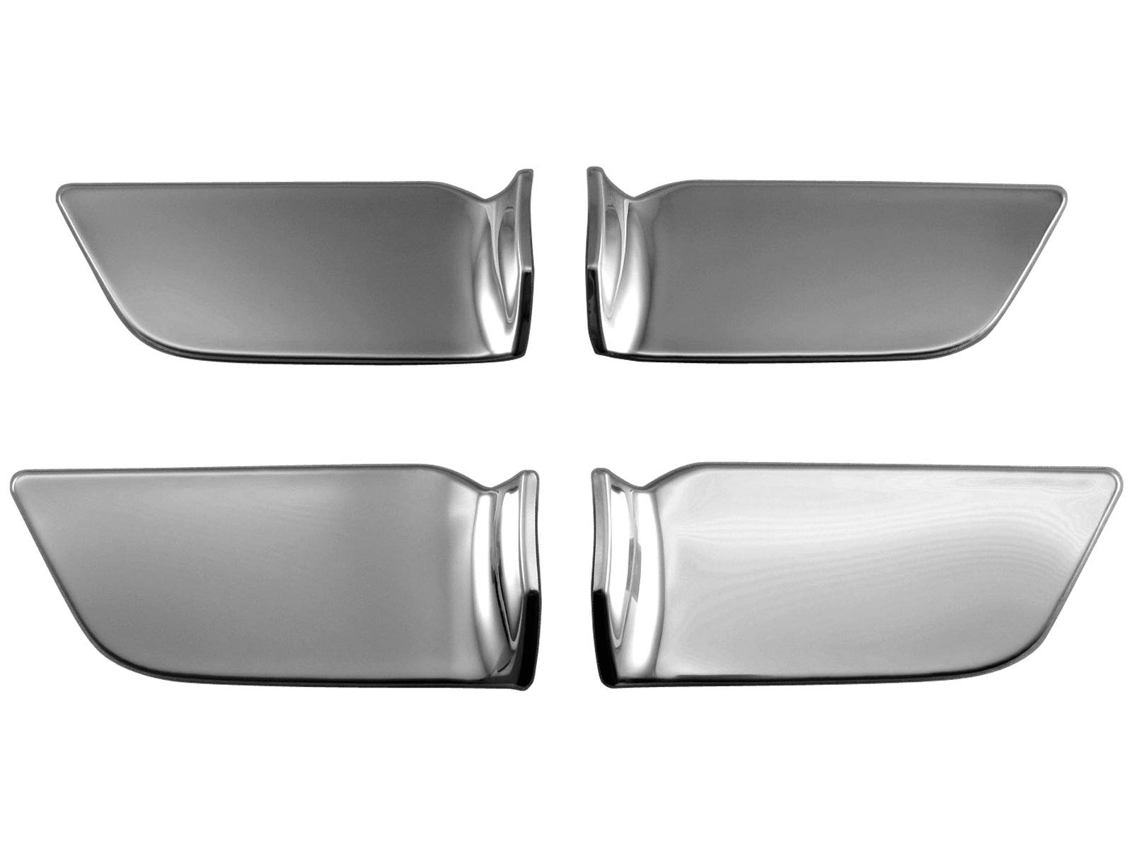 

BRIGHTZ Finish Stainless Steel Inner Door Handle Set for Toyota Harrier Hybrid 85 Ultra-Mirror Covers, Plated, 4-Piece [INS-DHC-077] AXUH80/AXUH85,