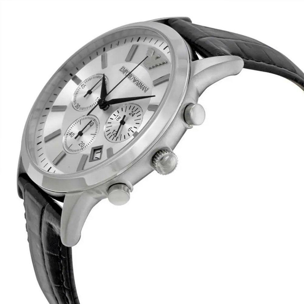 Emporio Armani AR2432 Men's Silver Dial Chronograph Watch