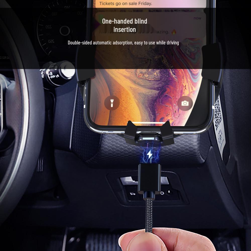 Magnetic Nylon Braided 3-in-1 Fast Charging Cable