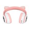LXB39C Kids Headphone Bluetooth 5.0 Foldable Wireless Glowing Music Cat Ear Headphone for Kids