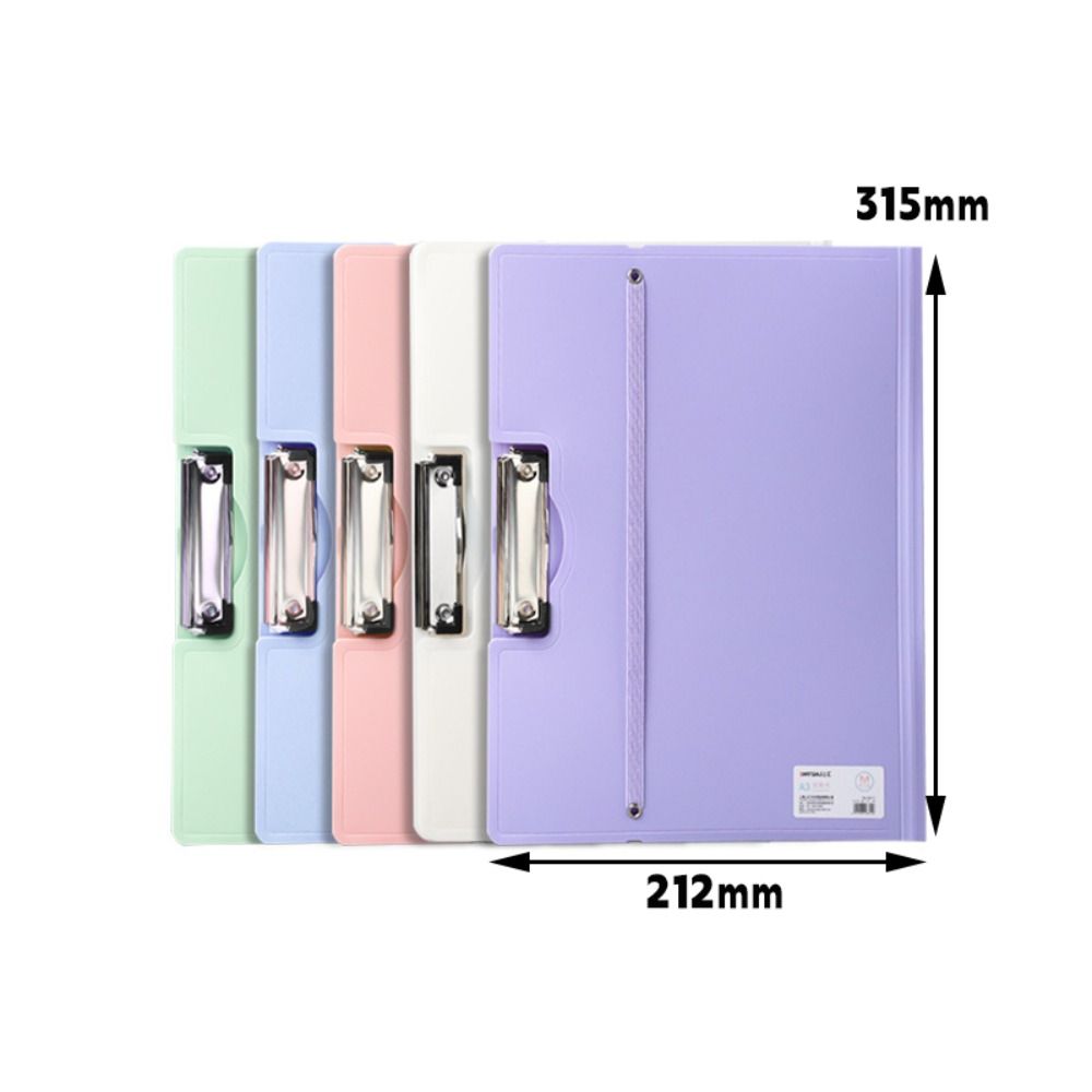 Multifunctional Strap Design A3 File Folder Multifunction Clipboard Writing Pad School Office