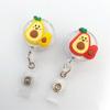 Silicone Fruits Badge Holder Avocado ID Card Retractable Badge Holder  Office School Supplies