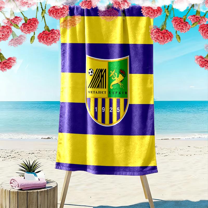 Asciugamano da Spiaggia Stampa Metalist Kharkiv, Asciugamano Grande Morbido Asciugatura Rapida per Spiaggia Campeggio Nuoto