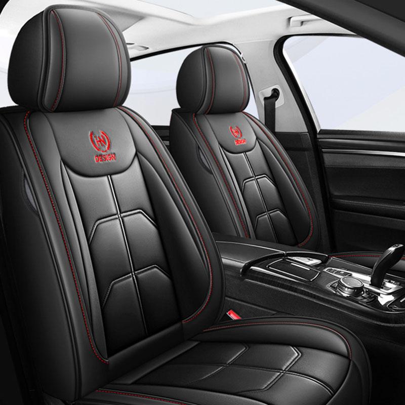 

Новый водонепроницаемый прочный дышащий универсальный защитный чехол на подушку переднего сиденья из искусственной кожи полный чехол на переднее сиденье (Только чехол на сиденье) One Seat чёрный