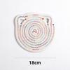 Hand-woven Cat Ear Coasters Creative Heat Insulation Non-slip Anti-scald Mat Japanese Simple Placemats Kitchen Useful Novelties