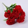 1 Bouquet Carnation,Outdoor UV Resistant No Fade Artificial Flower,Carnation Silk Forever Flowers For Home Party Wedding Decor