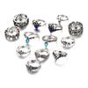 13Pcs/set New Arrival Vintage Crystal Ring Elegant Finger Ring Sets Women Accessories Jewelry