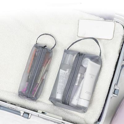 Stationery Bag Travel Wash Bag Mesh Transparent Korean Storage Bag Zipper Makeup Bag Women Cosmetic Bag Skin Care Storage Bag