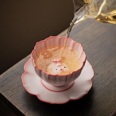 Keramische Theekopjes Set Handgemaakte Collectie en Cadeau voor Huiswarming Cadeau Familie