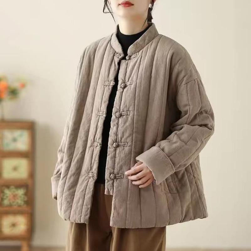 

Autumn Winter Jackets Parkas Women Casual Thicken Padded Jacket Korean Loose Coats Outerwear One Size чорний