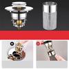 Bathroom Sink Drain Strainer Universal Pop-Up Sink Hair Catcher Anti-Clog Stainless Steel Drain Filter Basket For Washbasin