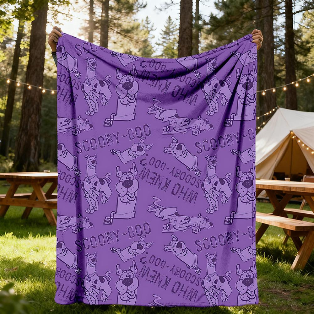 1 Stück Scooby-Doo Outdoor-Decke Leichtes Flanell, Weich & Warm, Ganzjahres, Outdoor, Camping, Wohnzimmer, Büro, L1106105