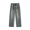Washed Old Jeans Men's Autumn New Style Retro Loose Floor Wide-leg Straight Pants