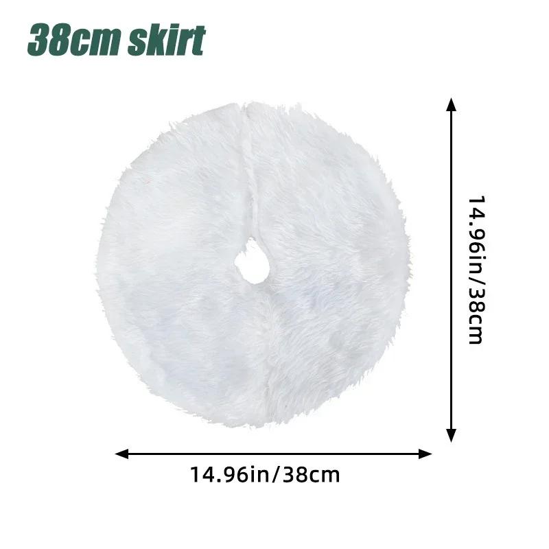 Hochwertiger kreativer Weihnachtsbaumrock 38/40cm Weihnachtsbaum Fußteppich Röcke Matte Neujahr Heimparty Zubehör