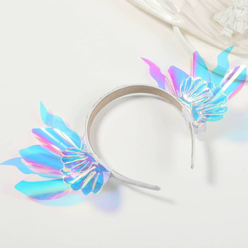 Light Up Headband Glow Crown Hair Band Rave Wedding Party Headdress Cosplay Costume Hair Accessories Luminous Head Hoop