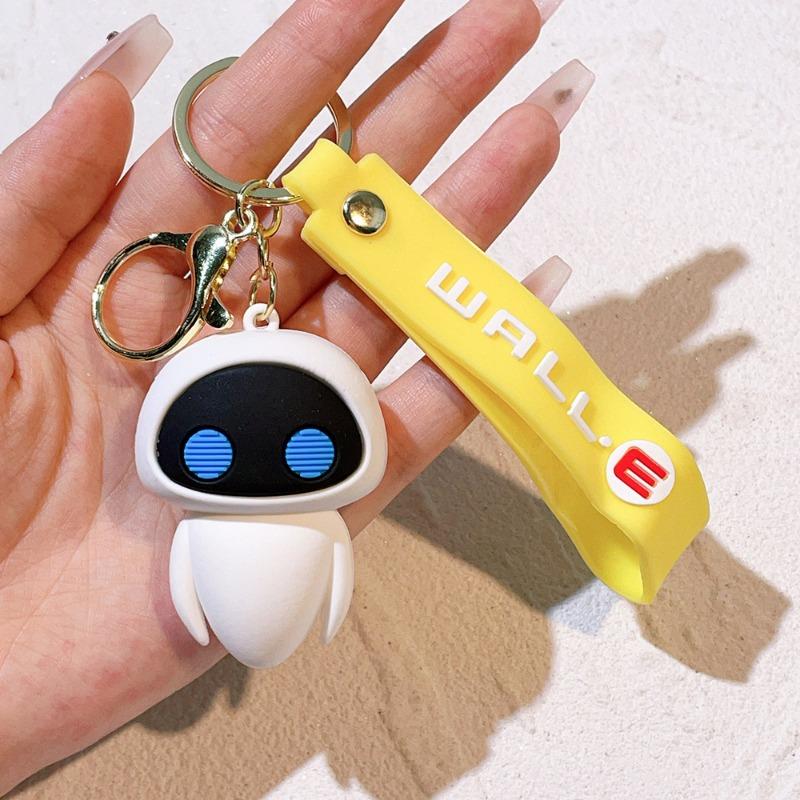 Cute Cartoon Robot Mobilization Keychain Walli Eva Keychain Men And Women Bag Pendant Children'S Birthday Gift Christmas Gift