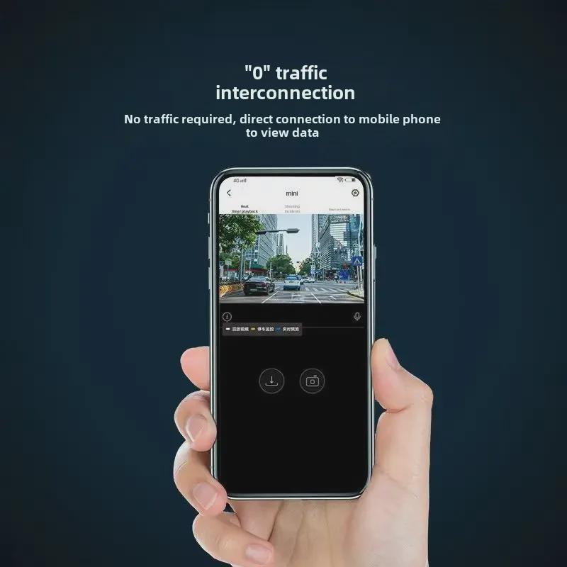 HD Dual-Lens WiFi Dash Cam with Night Vision & Mobile Connectivity