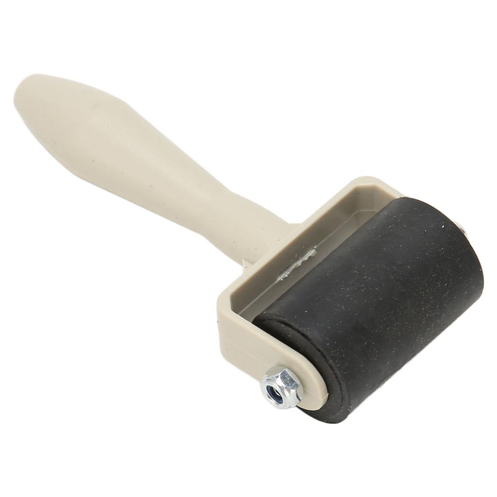 4pcs Rubber Brayer Roller Flexible Uniform Printing Craft Hand Roller with Skid Resistance Handle for Painting Stamping