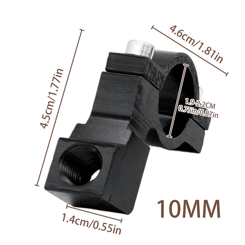 Motorcycle Mirror Mount 2 Pieces Aluminum Alloy Universal Bracket, Motorcycle Rearview Mirrors Bracket for Hiking, Cycling