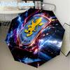 Aston Villa Football Club Mini Umbrella, 5-Fold, Lightweight, Retractable Umbrella Features 8 Ribs, Ideal for Outdoor Use Birthday Gifts