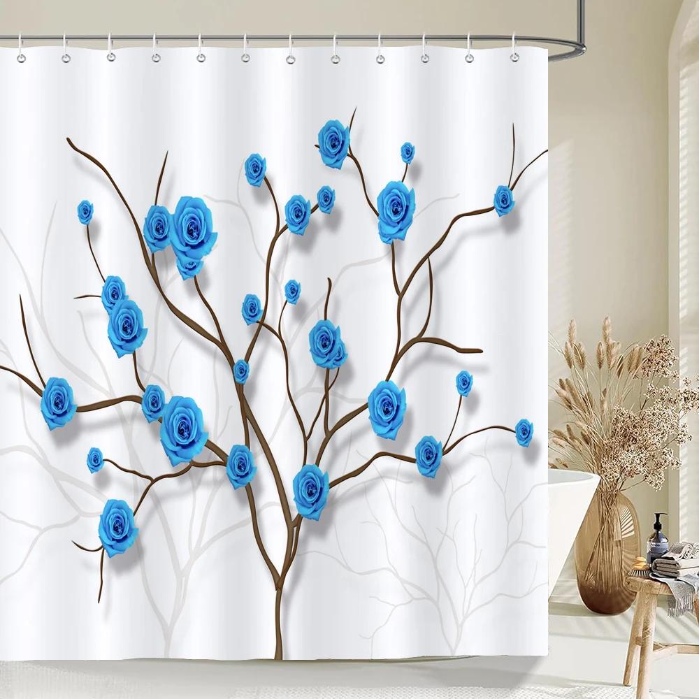 Dandelion Natural Flowers Shower Curtains Waterproof Bathroom Curtain Bath Curtain High Quality With Hooks Shower Curtain