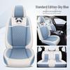 Universal Linen Cartoon Panda Car Seat Cushion Set for All-Season