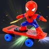 Stunt Electric Scooter Robot Skateboard Toy with Music Cartoon Balance Bike Toy