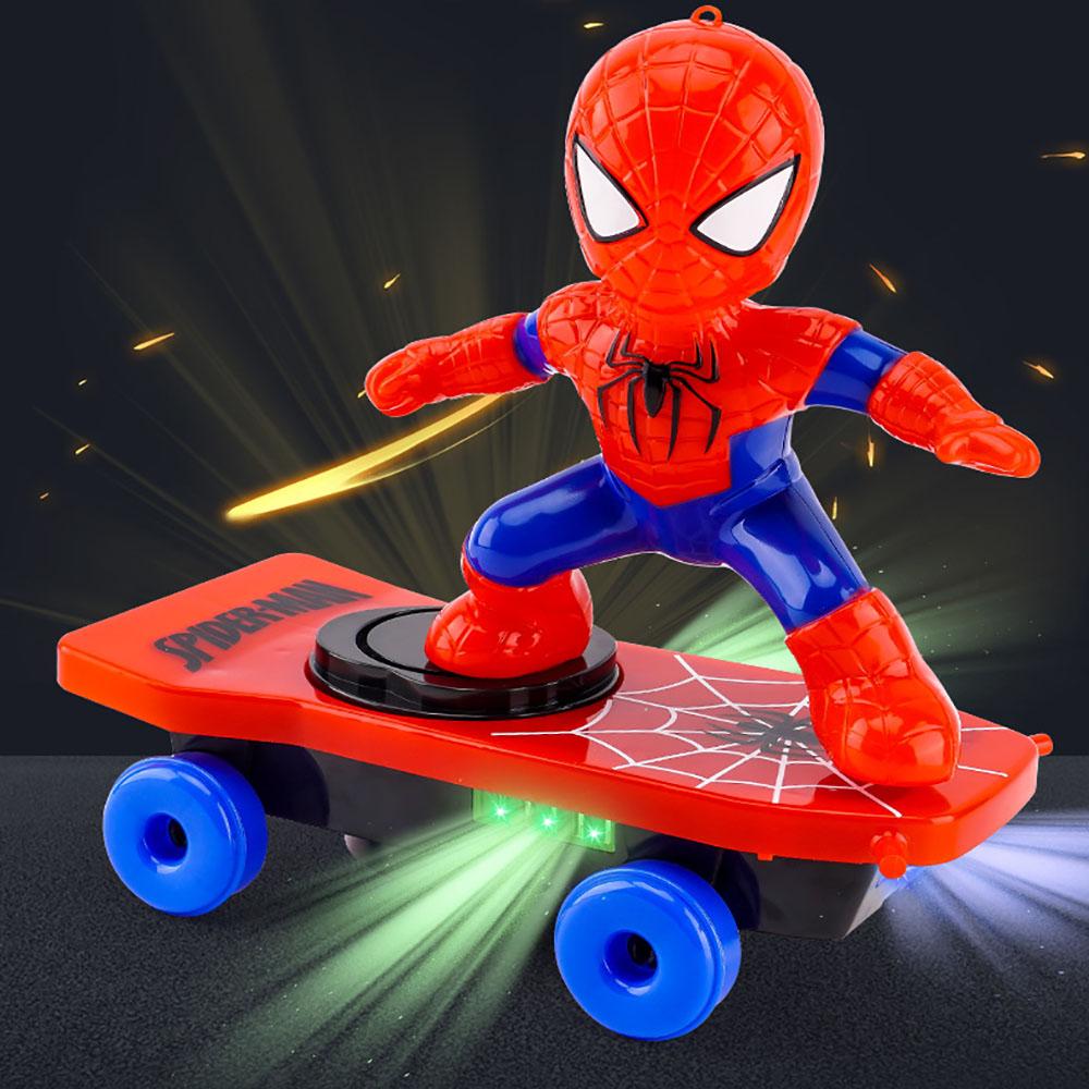 Stunt Electric Scooter Robot Skateboard Toy with Music Cartoon Balance Bike Toy