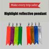 10Pcs Waterproof Car Reflective Keychain Soft PVC DIY Car Keyrings  Auto Decoration