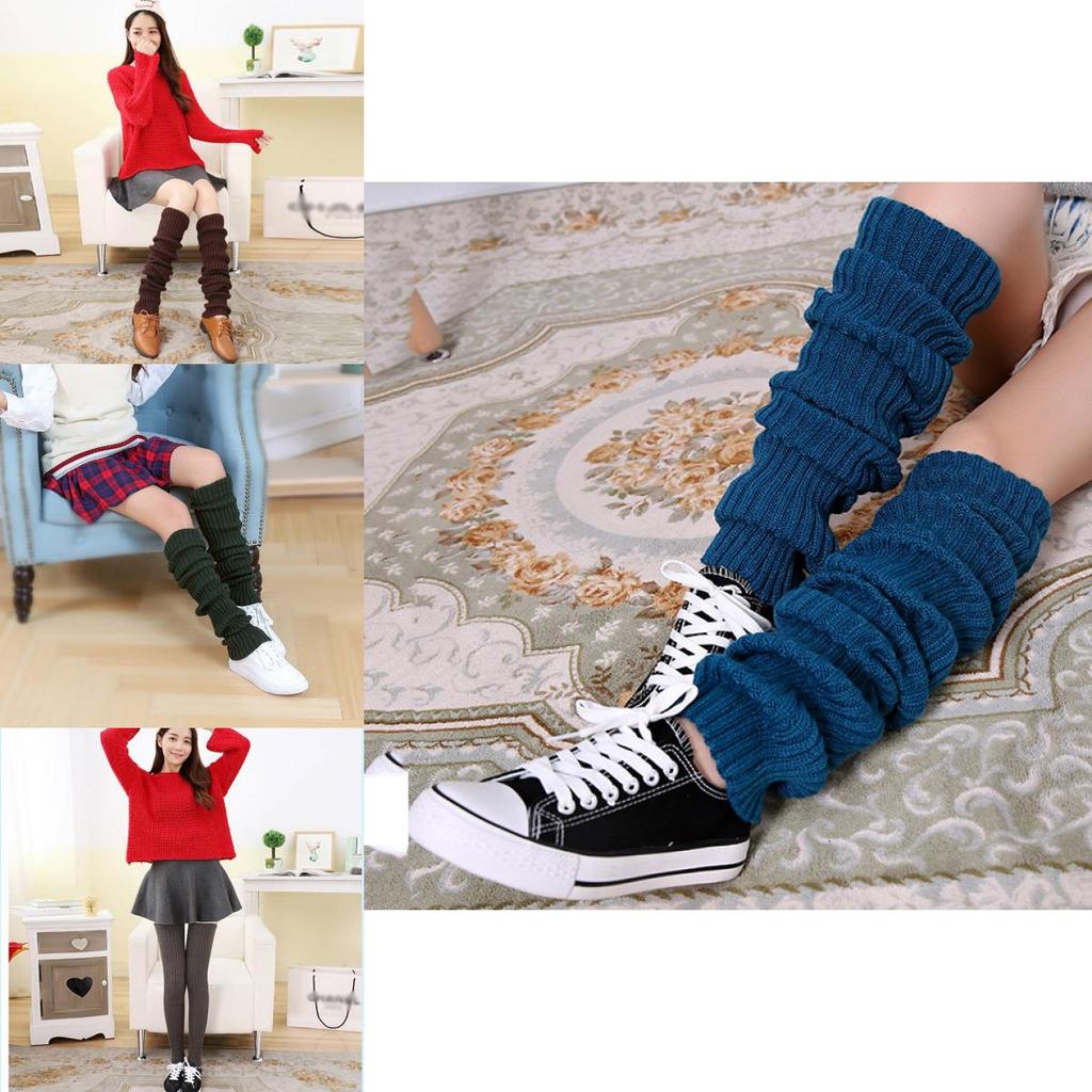 Luxurious Thick Long Snow Knit Leg Warmers Over Knee Women Breathable Acrylic Winter Socks