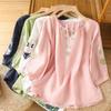 T-shirt for Women Summer Cotton T-shirt Soft Loose Casual Comfortable Pullover T-shirt Top