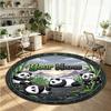 Animales salvajes (202) Alfombra de Terciopelo Redonda con Cristales Personalizada con Nombre y Texto Felpudo Personalizado Decoración del Hogar Alfombra de Cristal Antideslizante