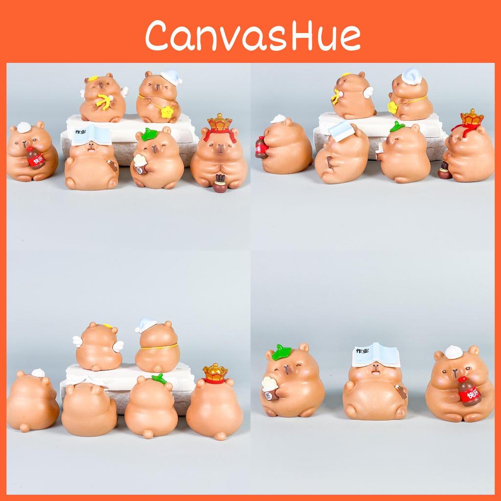Capybara Pvc Figure With Assembleable Design And Cartoon Aesthetic For Collectors